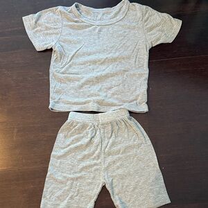Cozy Gray Kids Pajama Set